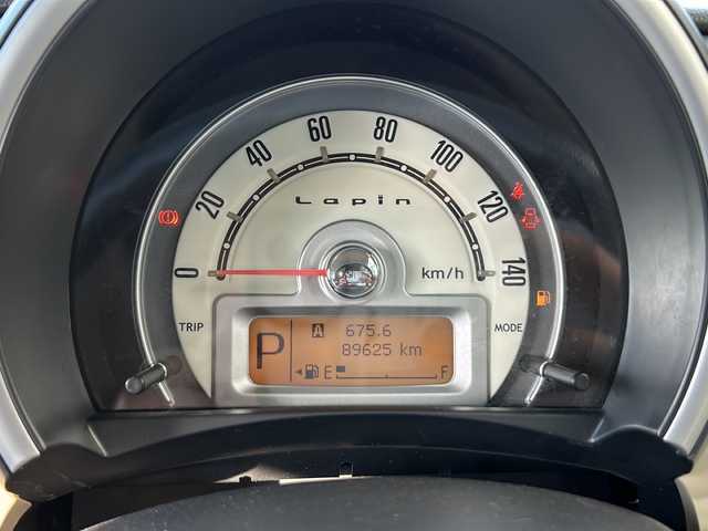 スズキ ラパン 静岡県 2013(平25)年 9万km マルーンブラウンパール ・社外ナビ（AVN112M）/・ワンセグTV（AM.FM.CD.USB）/・プッシュスタート/・ドアバイザー/・純正ホイールキャップ/・パワーウィンドウ/・社外フロアマット