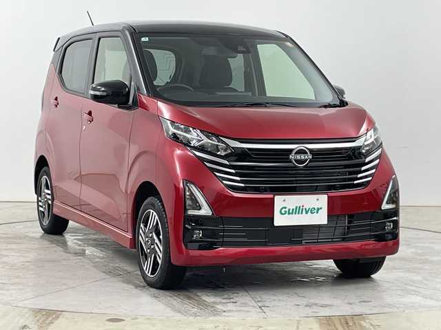 日産 デイズ HWS X プロパイロットED 道央・札幌 2025(令7)年 0.2万km スパークリングレッド/ブラック ・4WD/プロパイロット/・エマージェンシーブレーキ/・アラウンドビューモニター/・インテリジェントクルーズコントロール/・LEDオートライト/・フォグランプ/・オートマチックハイビーム/・シートヒーター/・インテリジェントキー×2/・プッシュスタート/・VDC/・LDW/・純正14インチAW/・スタッドレスタイヤ積込