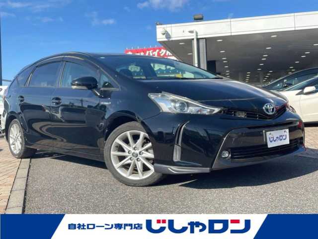 トヨタ プリウス α S ツーリングセレクション 千葉県 2015(平27)年 12.4万km アティチュードブラックマイカ (株)IDOMが運営する【じしゃロン八千代店】の自社ローン専用車両になります。/こちらは現金ご利用時の価格です。自社ローンご希望の方は別途その旨お申付け下さい。/Bluetoothオーディオ対応ナビ/ビルトインETC/バックカメラ