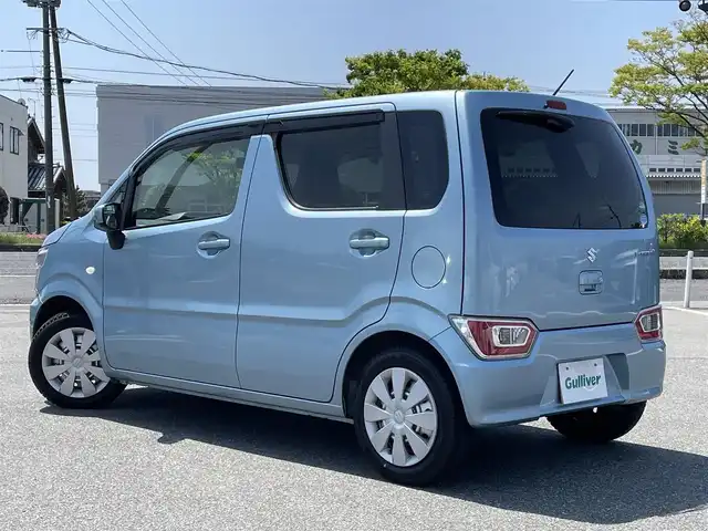スズキ ワゴンＲ FA 鳥取県 2019(令1)年 5万km フィズブルーパールメタリック ワンオーナー/社外オーディオ/CD/BT/USB/キーレスキー/電動格納ミラー/純正フロアマット/ドアバイザー/保証書・取扱説明書/サマータイヤセット積込み/（タイヤ溝6部山）