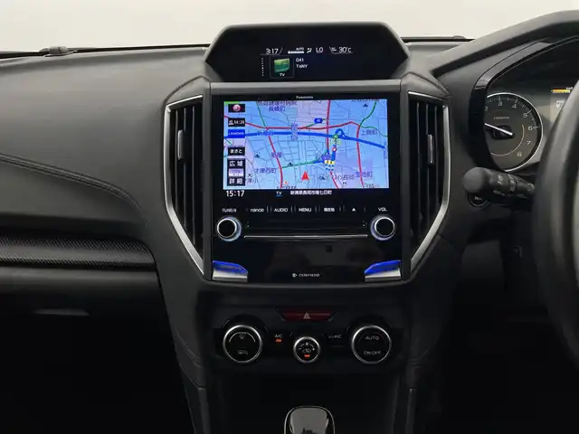 スバル インプレッサ ＸＶ 1．6i－L アイサイト 新潟県 2019(令1)年 6.1万km クールグレーカーキ 4WD/EyeSight/純正SDナビ/(AM/FM/CD/DVD/SD/フルセグ/Bluetooth)/バックモニター/レーダークルーズコントロール/LEDオートライト/純正17インチアルミホイール/純正フロアマット/ドアバイザー/スマートキー/ETC