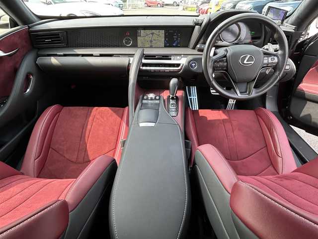 レクサス ＬＣ 500h Sパッケージ 愛知県 2017(平29)年 3.5万km ガーネットレッドマイカ スマートキー/プッシュスタート/純正メーカーナビ/フルセグTV/BT/バックカメラ/ビルトイン2.0ETC/純正21インチAW/レクサスセーフティシステム/レーダークルーズコントロール/BSM/オートライト/ドライブレコーダー/レーダー探知機/ハーフレザーシート/前席パワーシート（D席メモリー付き）/前席シートヒーター/エアシート/純正フロアマット