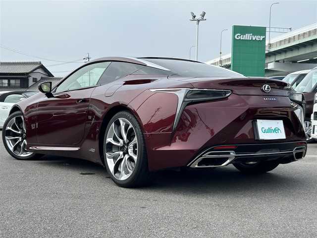 レクサス ＬＣ 500h Sパッケージ 愛知県 2017(平29)年 3.5万km ガーネットレッドマイカ スマートキー/プッシュスタート/純正メーカーナビ/フルセグTV/BT/バックカメラ/ビルトイン2.0ETC/純正21インチAW/レクサスセーフティシステム/レーダークルーズコントロール/BSM/オートライト/ドライブレコーダー/レーダー探知機/ハーフレザーシート/前席パワーシート（D席メモリー付き）/前席シートヒーター/エアシート/純正フロアマット
