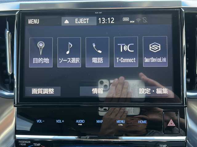 トヨタ アルファード 鹿児島県 2019(平31)年 3.1万km ブラック フリップダウンモニター/純正ナビ/　　CD/DVD/Bluetooth/フルセグ/バックカメラ/ドライブレコーダー/両側パワースライドドア/レーダークルーズコントロール/LEDオートライト/レザーシート/パワーシート/シートヒーター/純正18インチアルミホイール/ETC