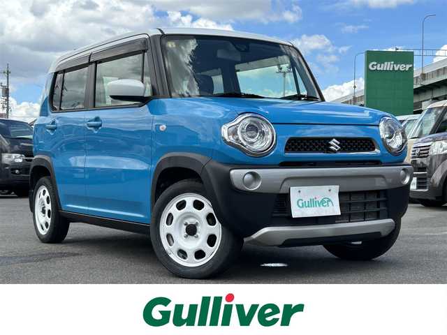 スズキ ハスラー G ターボ 愛知県 2014(平26)年 4.2万km サマーブルーM ４WD/社外ナビ/（BT/AM/FM/CD/DVD/SD)/フルセグTV/バックカメラ/プッシュスタート/アイドリングストップ/レーダーブレーキサポート/誤発進抑制機能/LEDヘッドライト/運転席シートヒーター/スマートキー/ドアバイザー/フロアマット