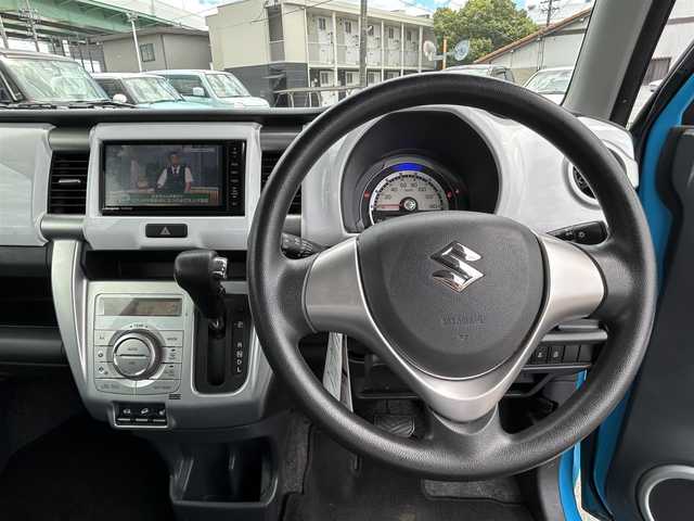 スズキ ハスラー G ターボ 愛知県 2014(平26)年 4.2万km サマーブルーM ４WD/社外ナビ/（BT/AM/FM/CD/DVD/SD)/フルセグTV/バックカメラ/プッシュスタート/アイドリングストップ/レーダーブレーキサポート/誤発進抑制機能/LEDヘッドライト/運転席シートヒーター/スマートキー/ドアバイザー/フロアマット