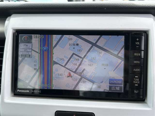 スズキ ハスラー G ターボ 愛知県 2014(平26)年 4.2万km サマーブルーM ４WD/社外ナビ/（BT/AM/FM/CD/DVD/SD)/フルセグTV/バックカメラ/プッシュスタート/アイドリングストップ/レーダーブレーキサポート/誤発進抑制機能/LEDヘッドライト/運転席シートヒーター/スマートキー/ドアバイザー/フロアマット