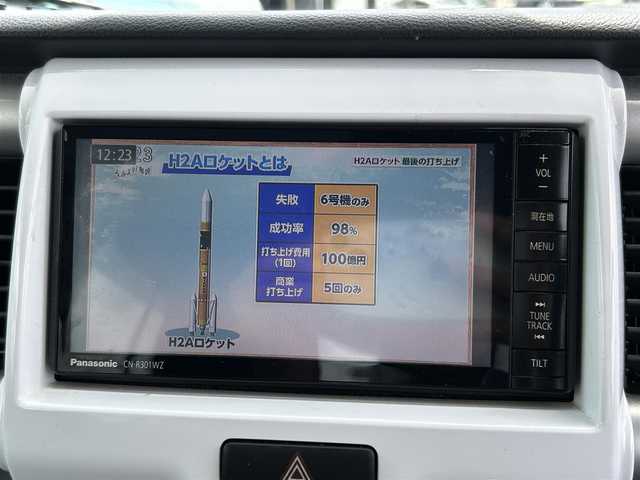 スズキ ハスラー G ターボ 愛知県 2014(平26)年 4.2万km サマーブルーM ４WD/社外ナビ/（BT/AM/FM/CD/DVD/SD)/フルセグTV/バックカメラ/プッシュスタート/アイドリングストップ/レーダーブレーキサポート/誤発進抑制機能/LEDヘッドライト/運転席シートヒーター/スマートキー/ドアバイザー/フロアマット