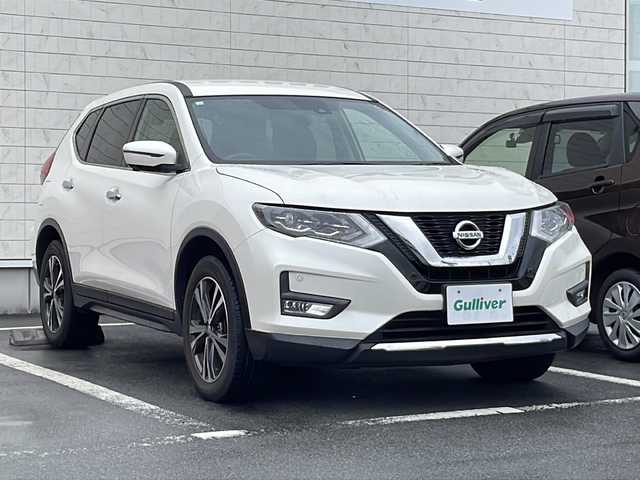 日産 エクストレイル 20X 静岡県 2018(平30)年 3万km ブリリアントホワイトパール 純正8インチナビ/地デジTV/純正CD/DVD/Bluetooth/バック/全周囲カメラ/カブロンシート/パワーバックドア/LEDヘッドライト/純正18インチAW/スマートキー/スペアキー/保証書/取説