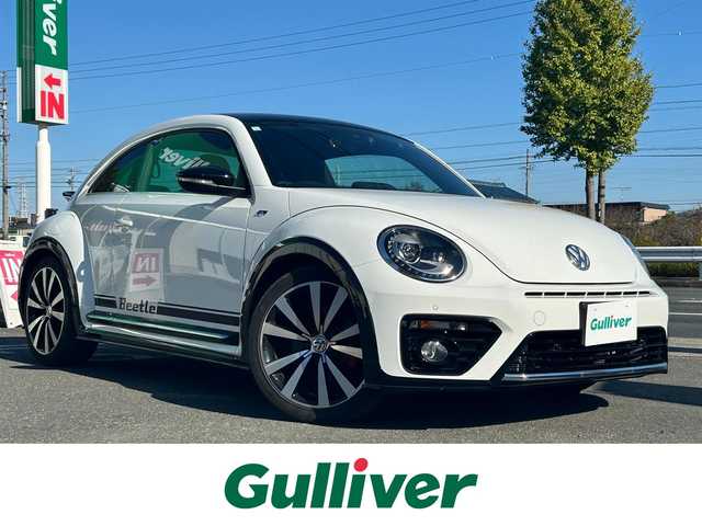 フォルクスワーゲン ザ・ビートル 2．0Rラインマイスター 愛知県 2018(平30)年 4.8万km ピュアホワイト 純正メモリナビ/フルセグテレビ/バックカメラ/ウィンカーミラー/クルーズコントロール/プッシュスタート/Bluetooth/コーナーセンサー/パドルシフト/レザーステアリング/BSM