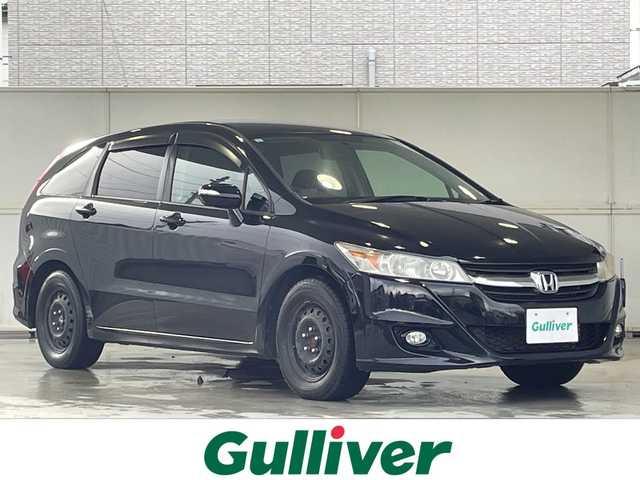 ホンダ ストリーム X スタイリッシュ パッケージ 秋田県 2011(平23)年 14万km クリスタルブラックパール ・社外ナビ/・フルセグTV（CD・DVD再生可）/・Bluetooth/・バックカメラ/・ETC/・オートライト/・純正フロアマット