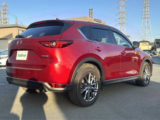マツダ ＣＸ－５ XD エクスクルーシブモード 山口県 2020(令2)年 5.4万km ソウルレッドクリスタルM 純正ナビ　全周囲カメラ　ＢＯＳＥサウンド　純正前後ドライブレコーダー　衝突軽減ブレーキ　追従走行　車線抑制　ＢＳＭ　横滑り防止装置　温シート　アイドリングストップ　ＭＴモード　スマートキー　スペアキー