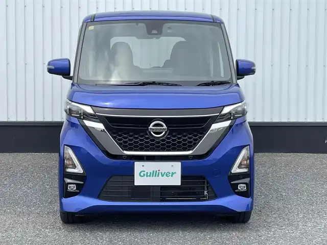 日産 ルークス HWS Gターボ プロパイロットED 千葉県 2020(令2)年 5万km アトランティックブルー 純正9インチナビ/（フルセグTV/BT/CD/DVD/FM/AM）/全周囲カメラ/両側パワースライドドア/プロパイロット/インテリジェントエマージェンシーブレーキ/踏み間違え防止アシスト/車線逸脱警報/横滑り防止装置/ETC/ドライブレコーダー/アイドリングストップ/LEDオートヘッドライト/フォグランプ/ウィンカーミラー/電動格納ミラー/純正15インチAW/プッシュスタート/スマートキー×2/フロアマット/ドアバイザー/取扱説明書/保証書