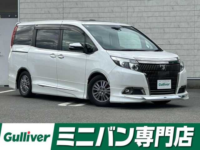 トヨタ エスクァイア Gi ブラックテーラード 福岡県 2016(平28)年 5.2万km ホワイトパールクリスタルシャイン 純正10型SDナビ（フルセグTV/CD/DVD/BT）バックモニターダブルサンルーフトヨタセーフティーセンスクルコンETCモデリスタ両側パワスラ純正フロアマットスマートキープッシュスタート