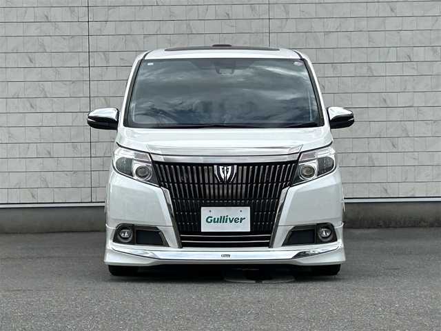 トヨタ エスクァイア Gi ブラックテーラード 福岡県 2016(平28)年 5.2万km ホワイトパールクリスタルシャイン 純正10型SDナビ（フルセグTV/CD/DVD/BT）バックモニターダブルサンルーフトヨタセーフティーセンスクルコンETCモデリスタ両側パワスラ純正フロアマットスマートキープッシュスタート