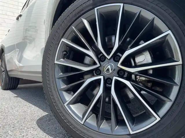 レクサス ＮＸ 350h バージョンL 滋賀県 2023(令5)年 2.5万km ソニッククォーツ サンルーフ/マークレビンソン/純正ナビ/（AM/FM/ミラキャスト/フルセグ/USB/Bluetooth）/赤革シート/運転席・助手席シートヒーター/運転席・助手席ベンチレーション/運転席メモリー付きパワーシート/電子パーキングブレーキ/ブレーキホールド/デジタルインナーミラー/パワーバックドア/全周囲・バックカメラ/ETC/プリクラッシュブレーキアシスト/横滑り防止装置/レーンキープアシスト/車線逸脱抑制/レーダークルーズコントロール/ブラインドスポットモニター/ヘッドアップディスプレイ/革巻きステアリング/ステアリングスイッチ/電動格納ミラー/ミラーヒーター/オートライト/オートハイビーム/LEDヘッドライト/テレビキャンセラー/プッシュスタート/スマートキー/純正ドアバイザー/純正フロアマット/ノーマル/エコ/スポーツ/モード切替