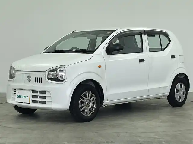 スズキ アルト F 群馬県 2017(平29)年 3.5万km スペリアホワイト 禁煙車　社外ナビ　Ｂｌｕｅｔｏｏｔｈ接続　フルセグ　横滑り防止装置　盗難防止装置　ヘッドライトレベライザー　マニュアルエアコン　純正フロアマット　ドアバイザー　パワーウィンドウ　ＭＴモード付ＡＴ