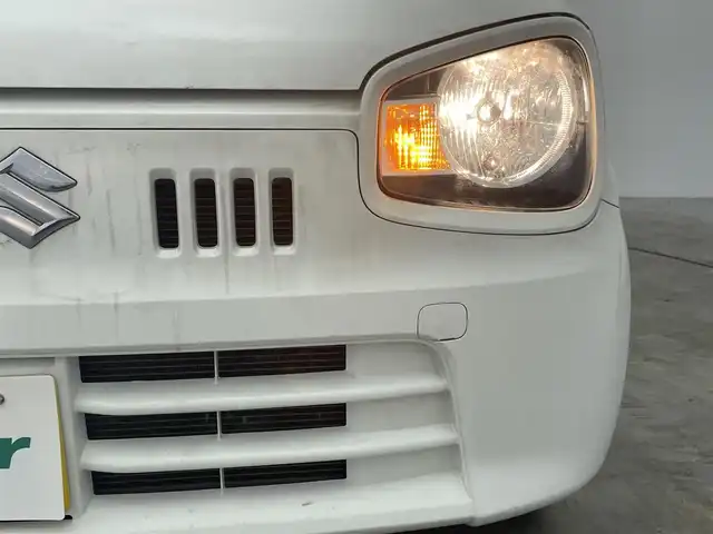 スズキ アルト F 群馬県 2017(平29)年 3.5万km スペリアホワイト 禁煙車　社外ナビ　Ｂｌｕｅｔｏｏｔｈ接続　フルセグ　横滑り防止装置　盗難防止装置　ヘッドライトレベライザー　マニュアルエアコン　純正フロアマット　ドアバイザー　パワーウィンドウ　ＭＴモード付ＡＴ