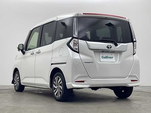 トヨタ ルーミー カスタムG 秋田県 2024(令6)年 1.4万km パールホワイトⅢ 4WD/社外メモリナビ　/フルセグTV/Bluetooth/AM/FM//両側パワースライドドア　/バックカメラ　/寒冷地仕様　/衝突被害軽減システム　/レーダークルーズコントロール　/横滑り防止装置　/LEDヘッドライト　/前後コーナーセンサー　/スペアキー　/ETC/LEDフォグランプ/アイドリングストップ/オートブレーキホールド/スマートキー