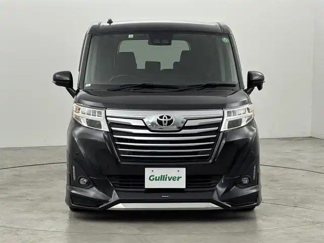 トヨタ ルーミー カスタムG－T 福岡県 2018(平30)年 5.6万km ブラックマイカメタリック モデリスタエアロ　/純正ナビ／フルセグＴＶ／ＢＴ　/両側パワースライドドア　/ＥＴＣ　/バックカメラ/クルーズコントロール　/衝突被害軽減システム　/レーンキープ　/コーナーセンサー　/横滑り防止　/オートマチックハイビーム　/ＬＥＤ
