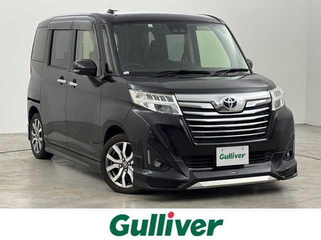 トヨタ ルーミー カスタムG－T 福岡県 2018(平30)年 5.6万km ブラックマイカメタリック モデリスタエアロ　/純正ナビ／フルセグＴＶ／ＢＴ　/両側パワースライドドア　/ＥＴＣ　/バックカメラ/クルーズコントロール　/衝突被害軽減システム　/レーンキープ　/コーナーセンサー　/横滑り防止　/オートマチックハイビーム　/ＬＥＤ