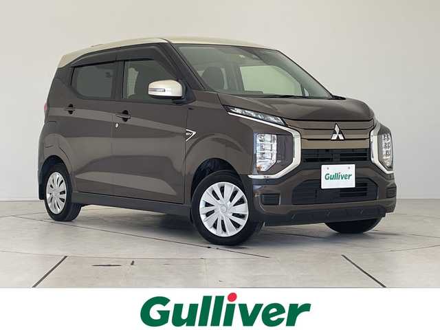 三菱 ｅＫクロス ＥＶ G 愛知県 2023(令5)年 1.9万km 茶Ⅱ SDナビ/バックカメラ/コーナーセンサー/LEDヘッドライト/ドライブレコーダー/衝突軽減システム/フルセグ/CD DVD/Bluetooth/ステアリングスイッチ/スマートキー/プッシュスタート