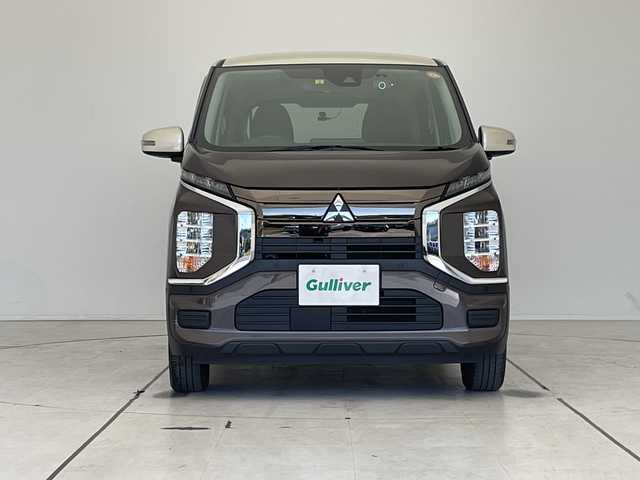 三菱 ｅＫクロス ＥＶ G 愛知県 2023(令5)年 1.9万km 茶Ⅱ SDナビ/バックカメラ/コーナーセンサー/LEDヘッドライト/ドライブレコーダー/衝突軽減システム/フルセグ/CD DVD/Bluetooth/ステアリングスイッチ/スマートキー/プッシュスタート