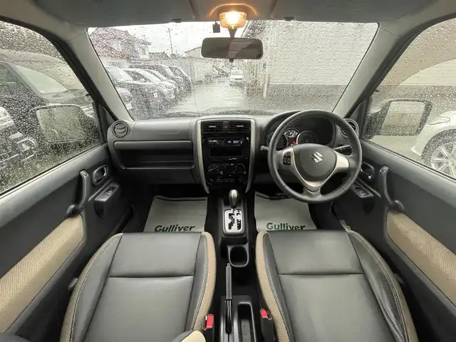 スズキ ジムニー ランドベンチャー 山形県 2017(平29)年 6.3万km ブルーイッシュブラックパール3 禁煙車/4WDターボ/フォグランプ/レザーシート&シートヒーター/プライバシーガラス/シートヒーター/電動格納ミラー/社外16インチアルミ/ETC/取扱説明書、保証書