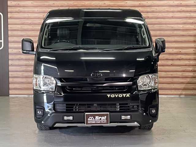 トヨタ ハイエース GL ロング 福島県 2017(平29)年 4.8万km ブラックマイカ AIS検査済み/【2507004559】/アルパインメモリナビ/アルパインフリップダウンモニター/バックカメラ/ビルトインETC/コンビハンドル/インテリアパネル/プッシュスタート/スマートキー/AC100V電源/フロアマット/ドアバイザー/16AW バークレイハードロック リザード（社外）/トーヨー オープンカントリーR/T（社外）/JAOSオーバーフェンダー（社外）/LEDデイライト付き バンパーガード（社外）/TOYOTAエンブレム（純正）/LEDフォグランプ（社外）/ドアミラー （社外）/グレイス　クラシック シートカバー（社外）/BratオリジナルUSBソケット（社外）/社外パーツ取付有