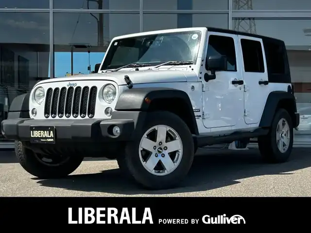 クライスラー・ジープ ジープ ラングラー アンリミテッド スポーツ 富山県 2018(平30)年 4万km 白 ４WD/フルセグテレビ/バックカメラ/ETC/純正シートカバー/背面タイヤ/クルーズコントロール/ダウンヒルアシストコントロール/Bluetooth接続/DVD再生