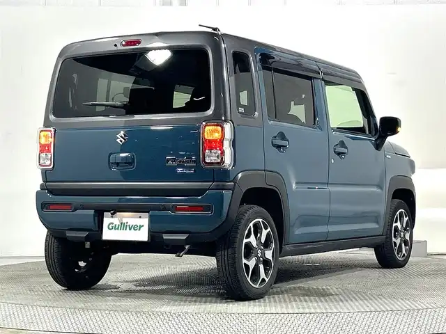 スズキ ハスラー HYBRID X 大阪府 2021(令3)年 1.9万km デニムブルー ガンメタリック 2トーン 社外ナビ(フルセグ/DVD再生/Bluetooth) バックカメラ ETC 衝突軽減 レーンアシスト シートヒーター オートライト スマートキー プッシュスタート 前後ドラレコ