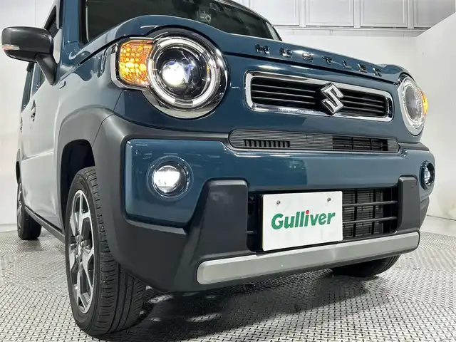 スズキ ハスラー HYBRID X 大阪府 2021(令3)年 1.9万km デニムブルー ガンメタリック 2トーン 社外ナビ(フルセグ/DVD再生/Bluetooth) バックカメラ ETC 衝突軽減 レーンアシスト シートヒーター オートライト スマートキー プッシュスタート 前後ドラレコ