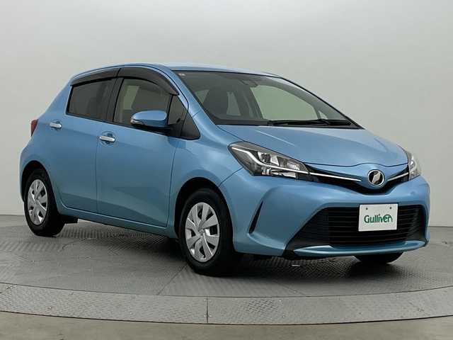 トヨタ ヴィッツ 1.3F LEDエディション 新潟県 2016(平28)年 8.7万km クールソーダメタリック 純正メモリナビ/ワンセグ/　CD/Bluetooth/NSCP-W64/バックカメラ/スマートキー×２/LEDヘッドライト/オートライト/衝突被害軽減ブレーキ/プッシュスタート/横滑り防止装置/電動格納式ミラー/ETC