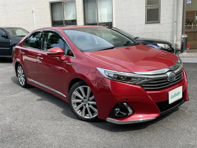 トヨタ ＳＡＩ G Aパッケージ 静岡県 2015(平27)年 6万km レッドマイカメタリック ワンオーナー/サンルーフ/純正ナビ/フルセグTV/DVD/CD/SD/BT/MSV/USB/黒革シート/前席シートヒーター/前席パワーシート/運転席シートメモリー/バックカメラ/プリクラッシュセーフティ/レーンキープアシスト/レーダークルーズコントロール/前後コーナーセンサー/前方ドライブレコーダー/ビルトインETC/リヤ電動サンシェード/TVキャンセラー/LEDヘッドライト/LEDフォグライト/スマートキー×2/保証書/取扱説明書/ナビ取扱説明書