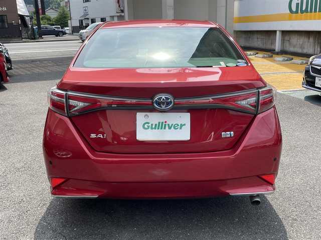 トヨタ ＳＡＩ G Aパッケージ 静岡県 2015(平27)年 6万km レッドマイカメタリック ワンオーナー/サンルーフ/純正ナビ/フルセグTV/DVD/CD/SD/BT/MSV/USB/黒革シート/前席シートヒーター/前席パワーシート/運転席シートメモリー/バックカメラ/プリクラッシュセーフティ/レーンキープアシスト/レーダークルーズコントロール/前後コーナーセンサー/前方ドライブレコーダー/ビルトインETC/リヤ電動サンシェード/TVキャンセラー/LEDヘッドライト/LEDフォグライト/スマートキー×2/保証書/取扱説明書/ナビ取扱説明書