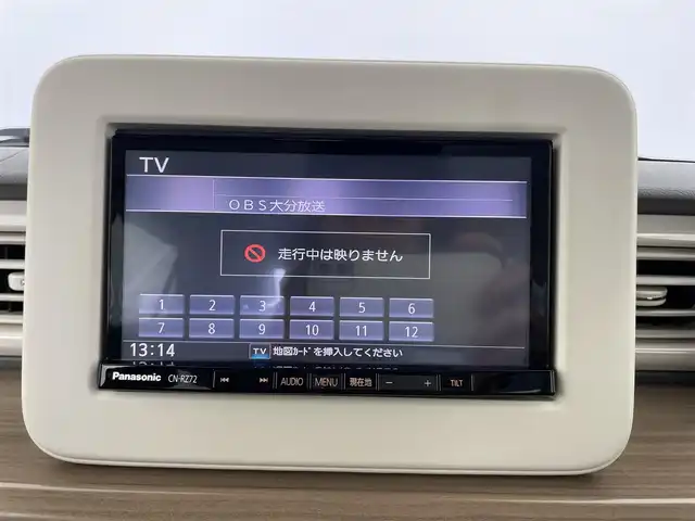 スズキ ラパン X 大分県 2017(平29)年 1.6万km フェニックスレッドパール 衝突軽減ブレーキ/純正ナビ/（フルセグ/CD/DVD/Bluetooth）/ビルトインETC/オートライト/運転席シートヒーター/TVキャンセラー/電動格納ミラー/スマートキー・プッシュスタート/純正フロアマット/保証書/スペアキー