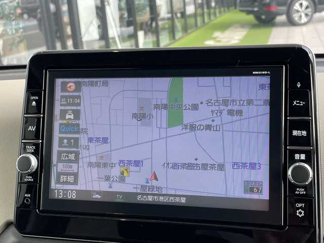 日産 デイズ X 愛知県 2019(令1)年 1.4万km スパークリングレッドM 純正9型ナビ/全方位カメラ/バックカメラ/コーナーセンサー/純正アルミホイール/LEDヘッドライト/オートライト/衝突軽減システム/フルセグ/CD DVD/Bluetooth/ステアリングスイッチ/スマートキー/プッシュスタート