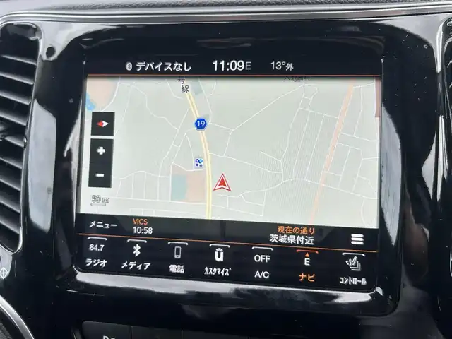 クライスラー・ジープ ジープ チェロキー リミテッド 茨城県 2019(平31)年 1.8万km ダイヤモンドブラッククリスタル テクノロジーパッケージ/プリクラッシュ/コーナーセンサー/アクティブクルーズコントロール/純正ナビ　TV/BT/AF/FM/バックカメラ/パワーバックドア（フットオープナー）/シートヒーター/シートベンチレーション/ルーフレール/パワーシート（シートメモリ付き）/USBポート/パドルシフト/ステアリングスイッチ/純正フロアマット/ドラレコ/LEDオートライト/オートハイビーム/アイドリングストップ/ETC