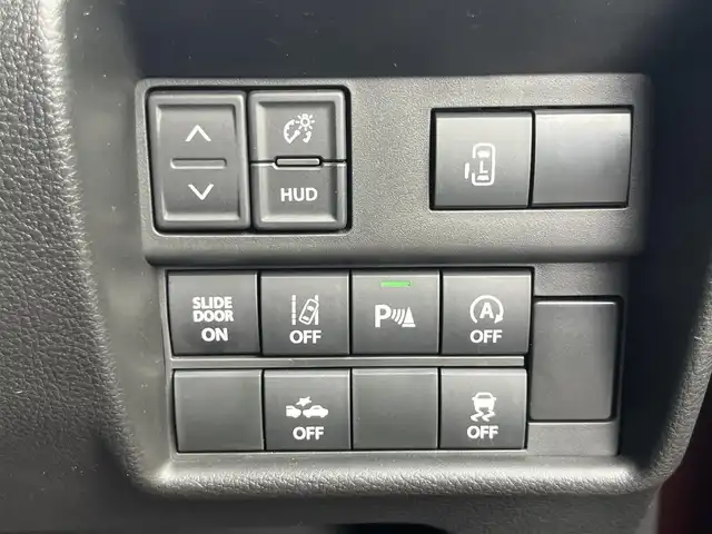 スズキ ソリオ バンディット HV MV 滋賀県 2023(令5)年 0.5万km メロウディープレッドパール 純正9型ナビ/（BT/CD/DVD/AppleCarPlay/AndroidAuto/フルセグ）/全方位カメラ/片側電動スライドドア/前後ドライブレコーダー/シートヒーター/衝突被害軽減ブレーキ/レーダークルーズコントロール/オートライト/オートハイビーム/LEDヘッドライト