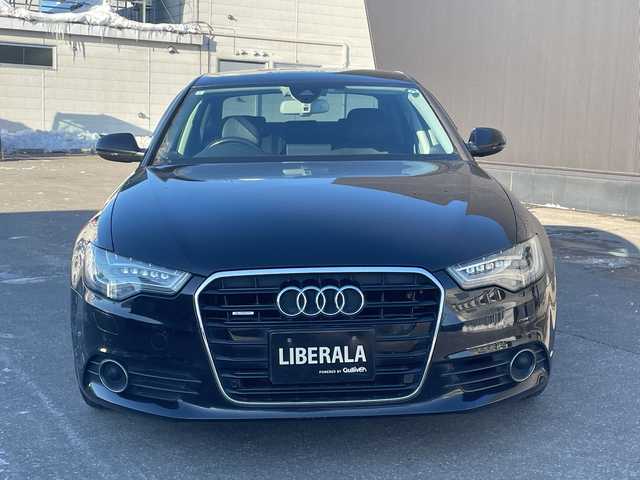 アウディ Ａ６ 3．0 TFSI クワトロ 道東・釧路十勝 2013(平25)年 9.3万km 黒 ACC/アイドリングストップ/ステアシフト/HIDヘッドライト/レザーシート/パワーシート/シートヒーター/保証書　/スペアキー