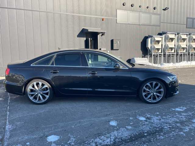 アウディ Ａ６ 3．0 TFSI クワトロ 道東・釧路十勝 2013(平25)年 9.3万km 黒 ACC/アイドリングストップ/ステアシフト/HIDヘッドライト/レザーシート/パワーシート/シートヒーター/保証書　/スペアキー