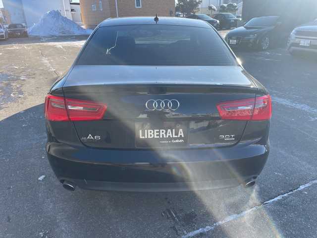 アウディ Ａ６ 3．0 TFSI クワトロ 道東・釧路十勝 2013(平25)年 9.3万km 黒 ACC/アイドリングストップ/ステアシフト/HIDヘッドライト/レザーシート/パワーシート/シートヒーター/保証書　/スペアキー