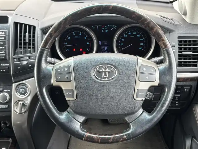 トヨタ ランドクルーザー AX Gセレクション 茨城県 2008(平20)年 13.9万km ブラック 純正ナビ/　(AM/FM/MD/CD/DVD/カラオケ/アナログTV)/バックカメラ/クルーズコントロール/ETC/レザーシート/1&2列目シートヒーター/パワーシート/W(後席)エアコン/ルーフレール/クリアランスソナー/ダウンヒルアシスト/オートライト/W+サイドエアバック/純正アルミホイール