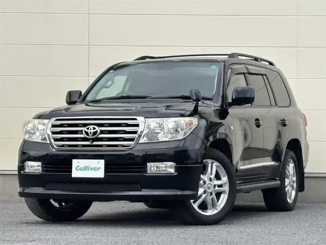 トヨタ ランドクルーザー AX Gセレクション 茨城県 2008(平20)年 13.9万km ブラック 純正ナビ/　(AM/FM/MD/CD/DVD/カラオケ/アナログTV)/バックカメラ/クルーズコントロール/ETC/レザーシート/1&2列目シートヒーター/パワーシート/W(後席)エアコン/ルーフレール/クリアランスソナー/ダウンヒルアシスト/オートライト/W+サイドエアバック/純正アルミホイール