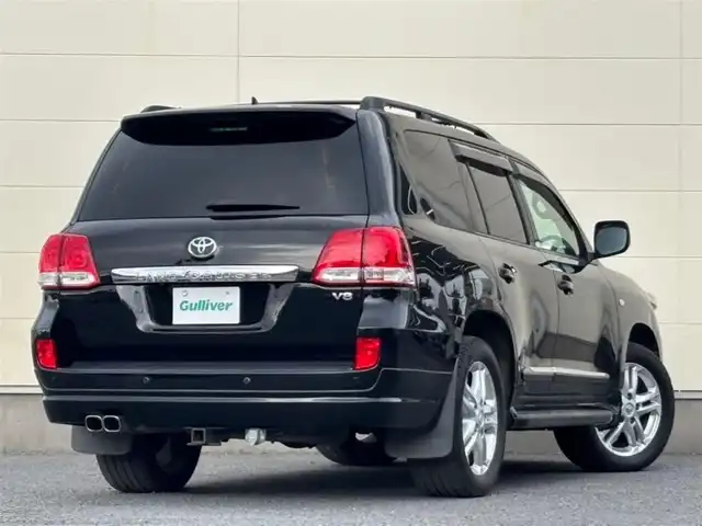 トヨタ ランドクルーザー AX Gセレクション 茨城県 2008(平20)年 13.9万km ブラック 純正ナビ/　(AM/FM/MD/CD/DVD/カラオケ/アナログTV)/バックカメラ/クルーズコントロール/ETC/レザーシート/1&2列目シートヒーター/パワーシート/W(後席)エアコン/ルーフレール/クリアランスソナー/ダウンヒルアシスト/オートライト/W+サイドエアバック/純正アルミホイール