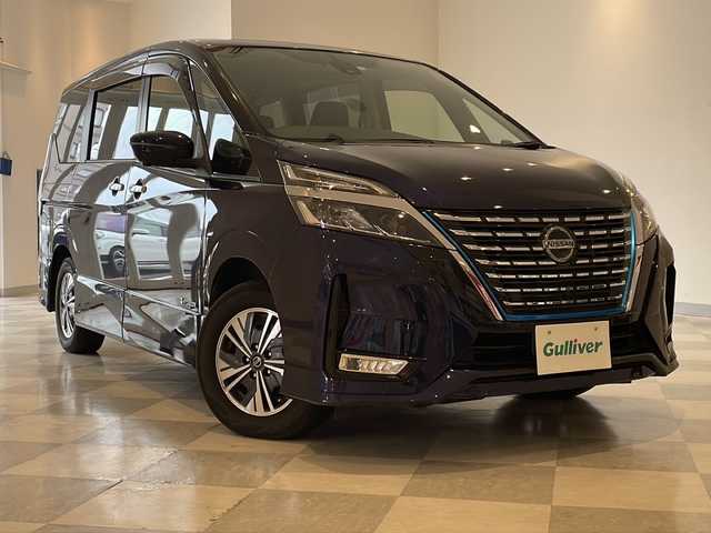 日産 セレナ e－パワー ハイウェイスター V 福井県 2020(令2)年 2.8万km アズライトブルー 純正10インチSDナビ/フルセグTV/アラウンドビューモニター　/純正OPフリップダウンモニター/クルーズコントロール/ETC　/前後純正ドライブレコーダー　/両側ハンズフリーパワースライドドア/ブラインドスポットモニター/クリアランスソナー/レーンキープアシスト/衝突軽減ブレーキ/盗難防止装置/オートライト/LEDヘッドライト/LEDフォグランプ/純正アルミホイール/プッシュスタート/スマートキー/純正フロアマット