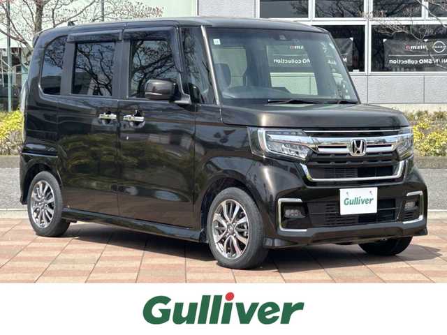 ホンダ Ｎ ＢＯＸ カスタム L 福島県 2021(令3)年 1.9万km プレミアムグラマラスブロンズP 純正ナビゲーション/型番：VXU-217NBi/【CD/DVD/SD/USB/BT/TV】/バックカメラ/ビルトインETC/ドライブレコーダー/前席シートヒーター/両側パワースライドドア/ステアリングリモコン/シートバックテーブル/リアドアサンシェード/純正フロアマット/ドアバイザー