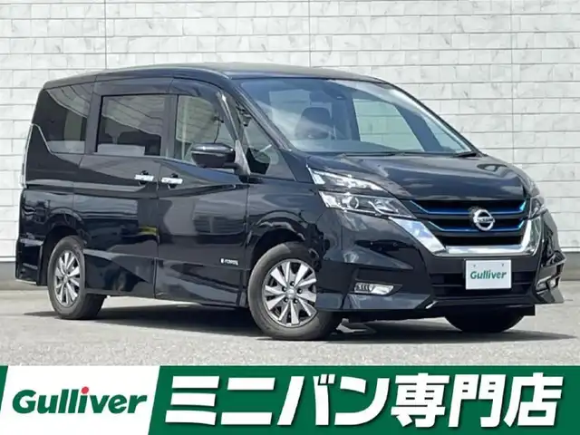 日産 セレナ e－パワー ハイウェイスター V 福岡県 2019(令1)年 5.4万km ダイヤモンドブラック 純正9型SDナビ(フルセグTV/CD/DVD/BT)アラウンドビューモニター後席モニターエマージェンシーブレーキコーナーセンサー両側パワスラクルコンETC防水シートUSBポート純正LEDヘッドライト純正フロアマット純正15インチアルミホイールプッシュスタートスマートキー