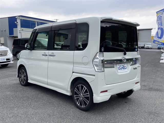 ダイハツ タント カスタム RS 山形県 2015(平27)年 9.4万km パールホワイトⅢ (株)IDOMが運営する【じしゃロン山形店】の自社ローン専用車両になります。/こちらは現金またはオートローンご利用時の価格です。/自社ローンご希望の方は別途その旨お申付け下さい。/Carrozzeriaナビ/（DTV/CD/DVD/FM/AM/Bluetooth）/両側パワースライドドア/ドラレコ/バックカメラ/ETC/ハーフレザー/アイドリングストップ/ステアリングスイッチ/電格ウィンカーミラー/後席サンシェード/D席背面ポケット/フォグランプ/純正フロアマット/横滑り防止/衝突軽減/ISOFIX