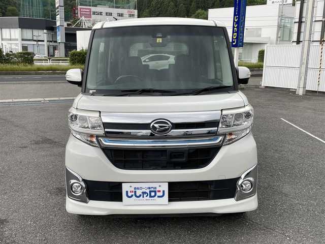 ダイハツ タント カスタム RS 山形県 2015(平27)年 9.4万km パールホワイトⅢ (株)IDOMが運営する【じしゃロン山形店】の自社ローン専用車両になります。/こちらは現金またはオートローンご利用時の価格です。/自社ローンご希望の方は別途その旨お申付け下さい。/Carrozzeriaナビ/（DTV/CD/DVD/FM/AM/Bluetooth）/両側パワースライドドア/ドラレコ/バックカメラ/ETC/ハーフレザー/アイドリングストップ/ステアリングスイッチ/電格ウィンカーミラー/後席サンシェード/D席背面ポケット/フォグランプ/純正フロアマット/横滑り防止/衝突軽減/ISOFIX